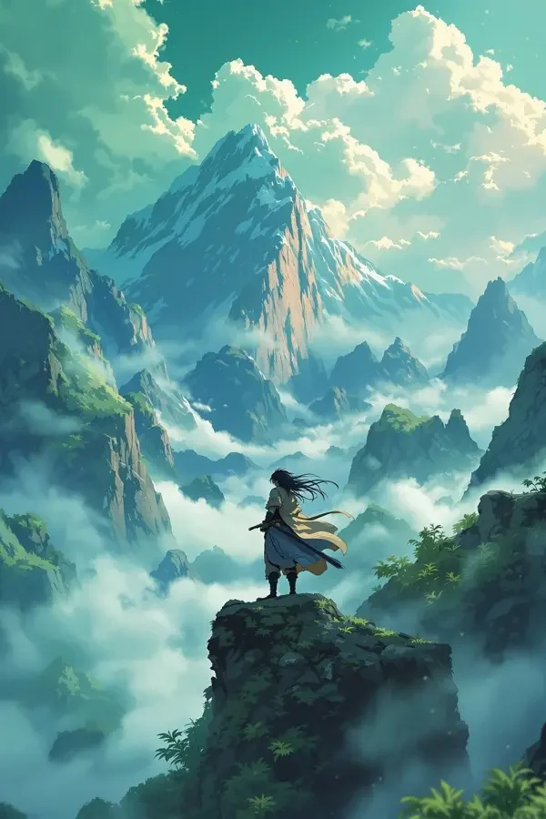 《剑与山谷的回声》封面图，热血动漫番剧