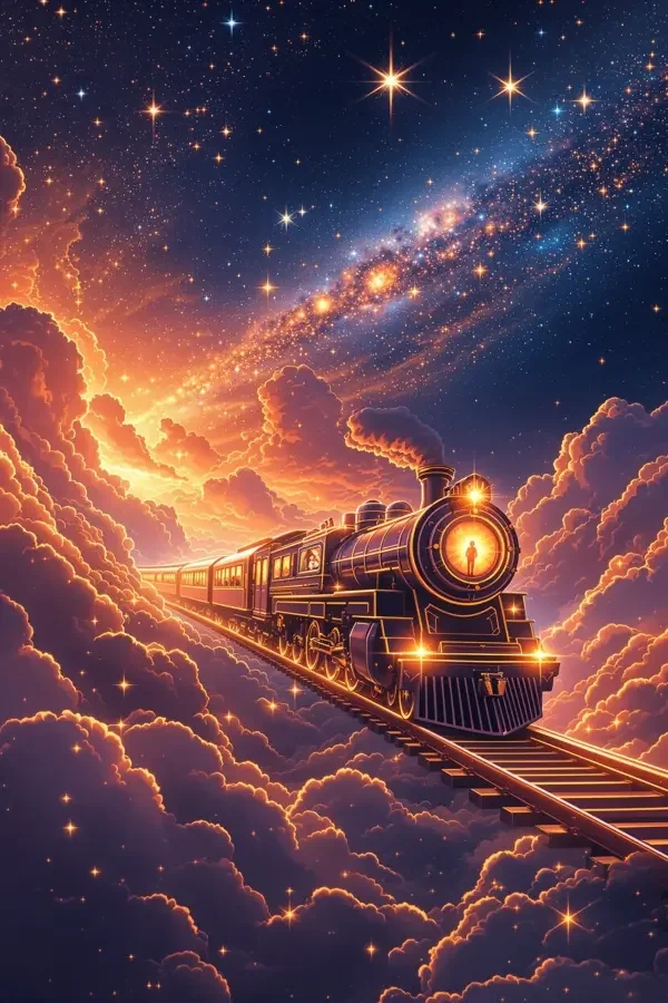 《银河铁道午夜》封面图，科幻未来番剧